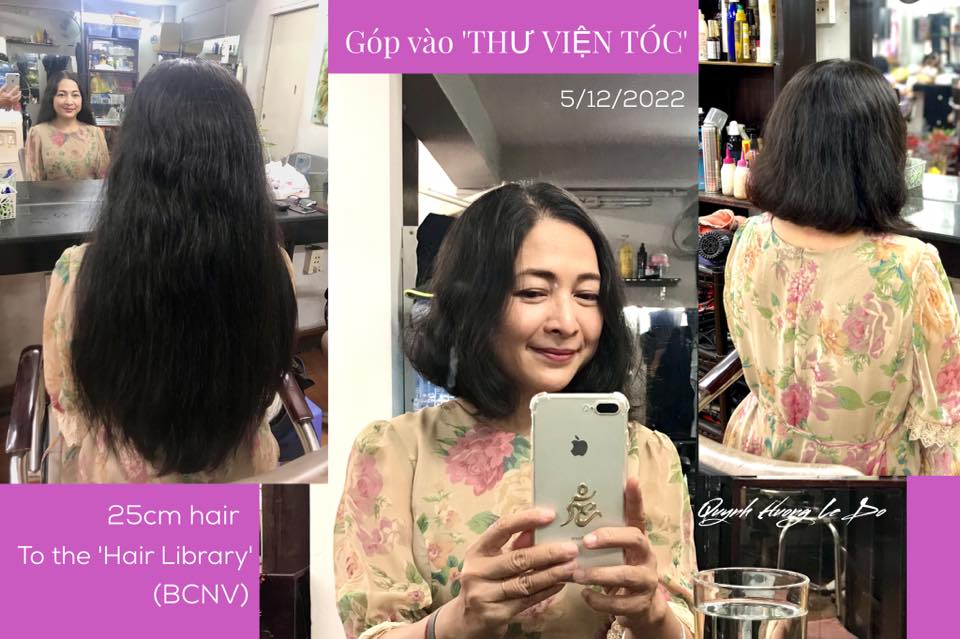 MC Quỳnh Hương cắt đi mái tóc dài để hiến tặng cho các bệnh nhân ung thư