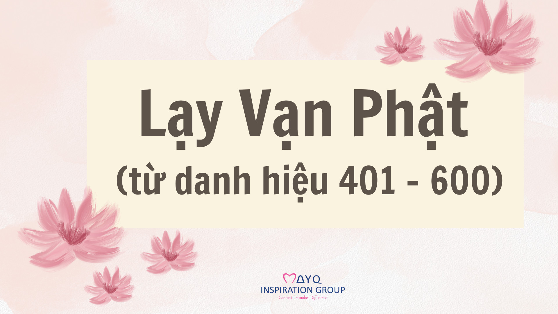 Kinh Vạn Phật | Lạy danh hiệu Phật từ 401 - 600