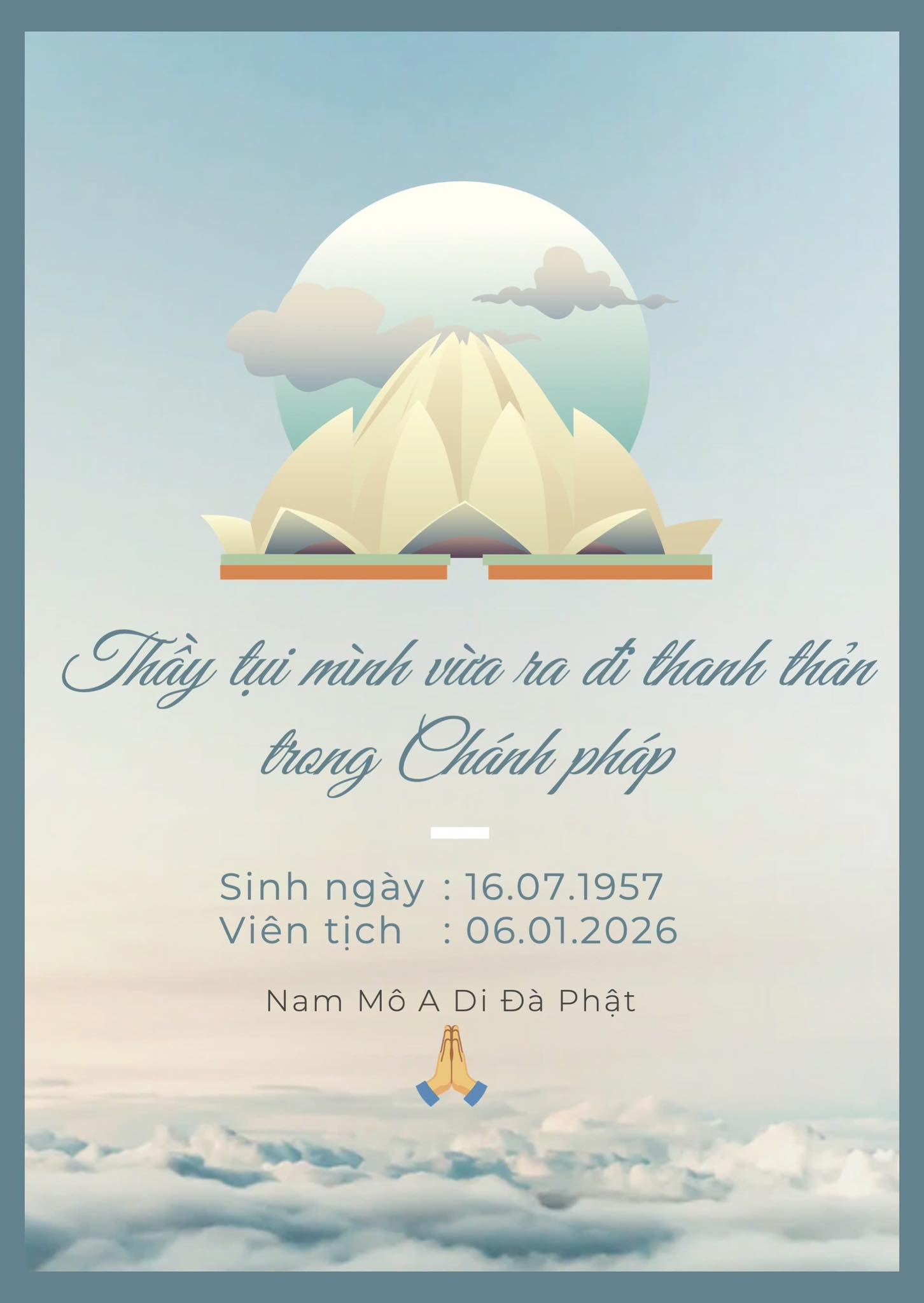 [THÔNG BÁO] SỰ RA ĐI CỦA VỊ THẦY CHÚNG MÌNH