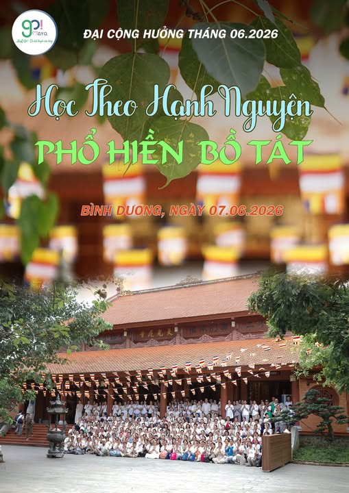  ĐẠI CỘNG HƯỞNG THÁNG 06.2026: HỌC THEO HẠNH NGUYỆN NGÀI PHỔ HIỀN BỒ TÁT Thời gian: 07/06/2026