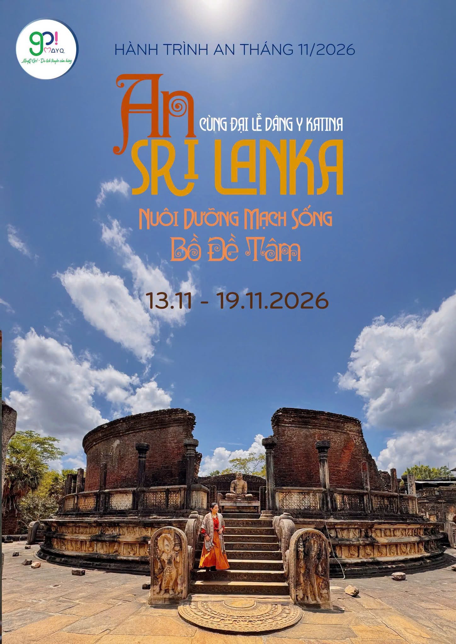  AN SRI LANKA 2026 ĐƯỜNG BAY THẲNG THUẬN TIỆN HƠN – GIÁ VÉ DỄ TIẾP CẬN HƠN: HÀNH TRÌNH TRỞ VỀ VỚI MẠCH SỐNG BỒ ĐỀ TÂM (13 – 19/11/2026)