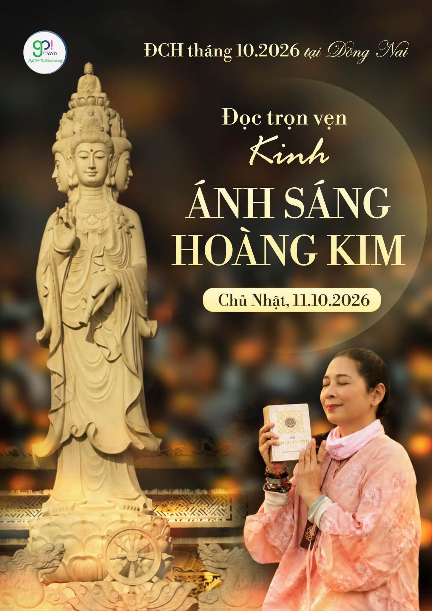 ĐẠI CỘNG HƯỞNG THÁNG 10.2026 TẠI ĐỒNG NAI: ĐỌC TRỌN VẸN KINH ÁNH SÁNG HOÀNG KIM